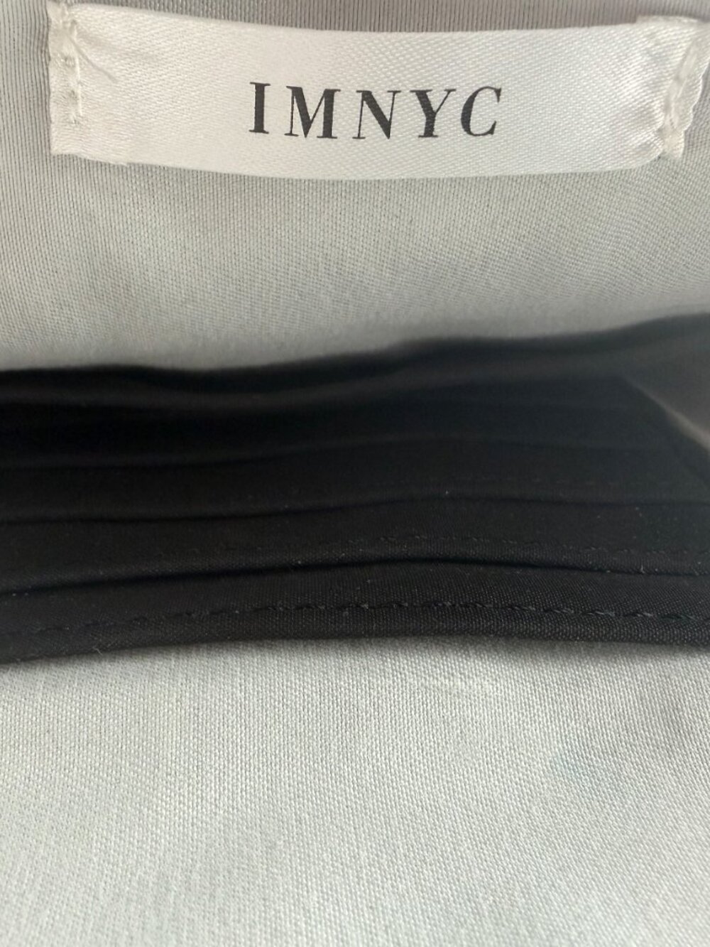 IMNYC Isaac Mizrahi Black Nylon Utility Crossbody Bag - Reflective Silver Stripe - Picture 3 of 8